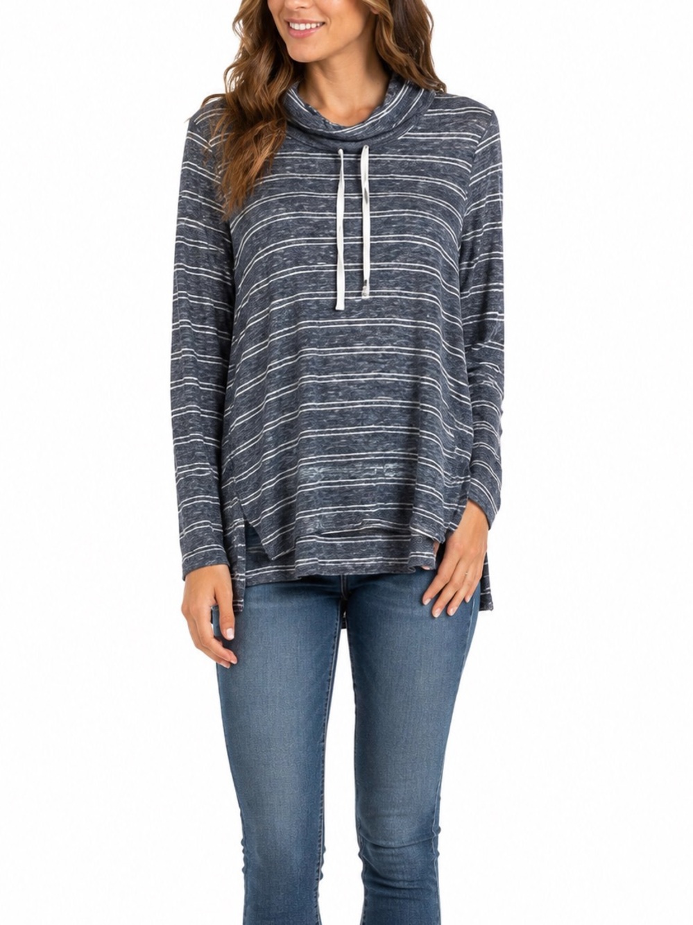Nordstrom Size Large Blue and White Long-Sleeve Shirt